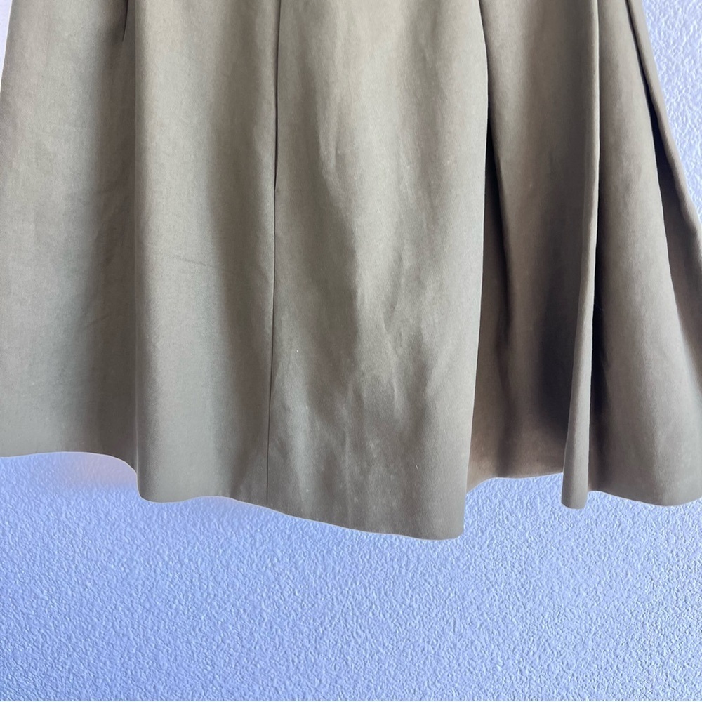 Jason Wu Miss Wu Women’s Olive Green Pleated Belted‎ Mini Skirt - Picture 4 of 16